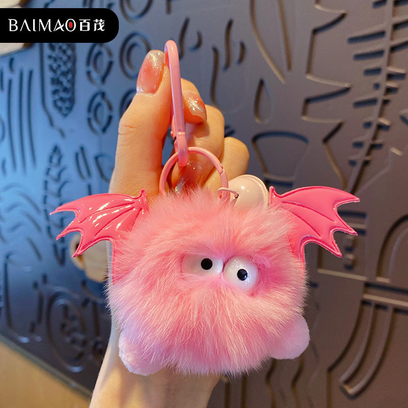Wholesale Little Devil Plush Ball Keychain